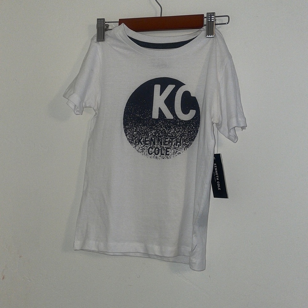 Kenneth Cole New York White and Black Kids Tee